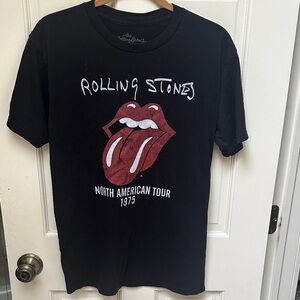 The Rolling Stones Black and Red Short Sleeve Tee